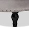 Baxton Studio Palfrey Gray Velvet Upholstered Button Tufted Cocktail Ottoman 151-9360 - alternate 6